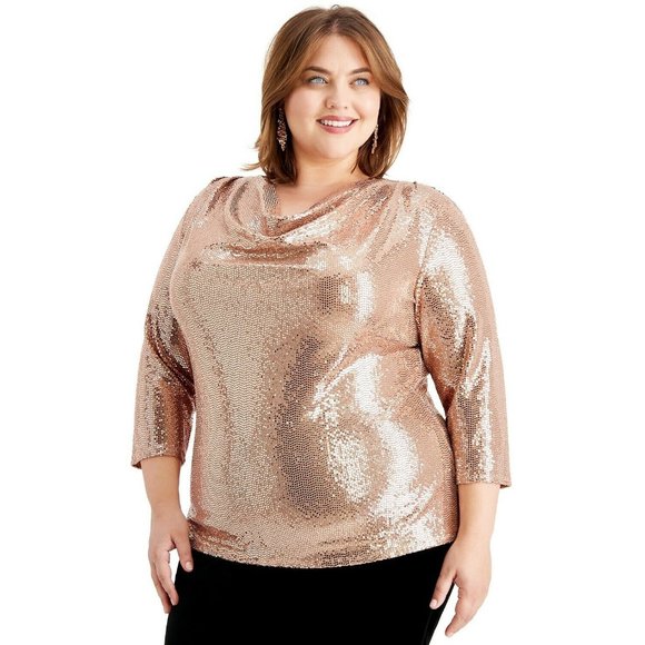 Msk tops plus size Clearance